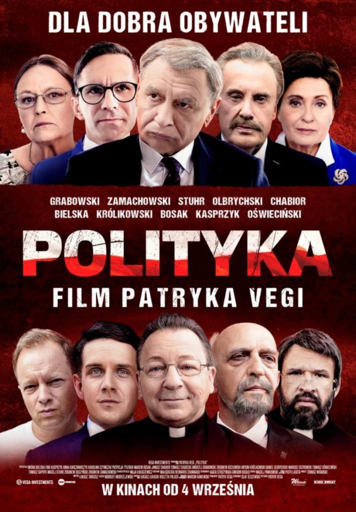 Plakat filmu "Polityka" Patryka Vegi