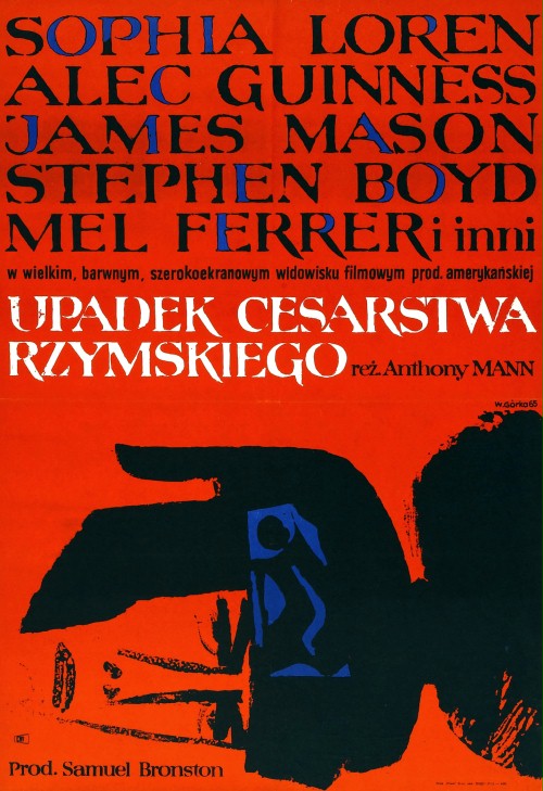 Upadek Cesarstwa Rzymskiego (1964) - plakat